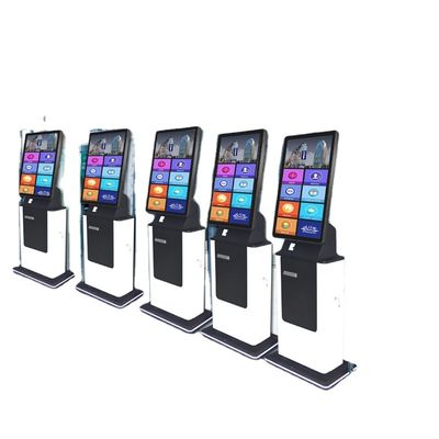Multi Functional Parking Kiosk With Ticket Printing Varies Colors And Multiple Payment Choices