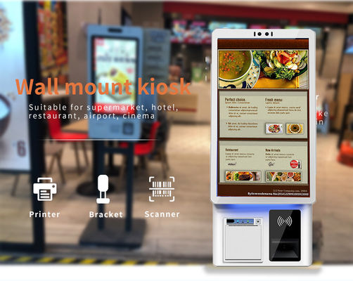 Capacitive Screen Self Service Terminal Kiosk Desktop Smart Restaurant ...