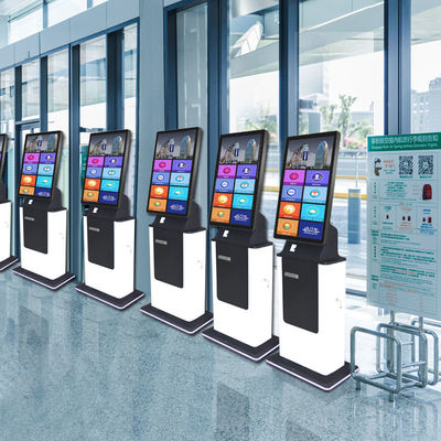 32inch Hotel Airport Check In Ticket Printer Kiosk with Self Service ...