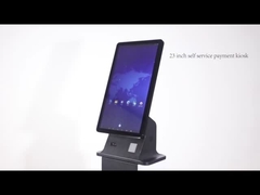 Self Service Vending Machine For Smart Automatic Ticket Kiosk Printer And Cash Payment