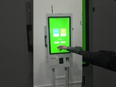 Window Interactive Touch Screen Kiosk Payment Checkout Touch Screen Ordering System