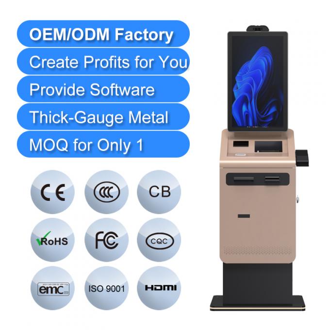 27-32" Android Touch Screen Self-Service Payment Kiosk with Printer